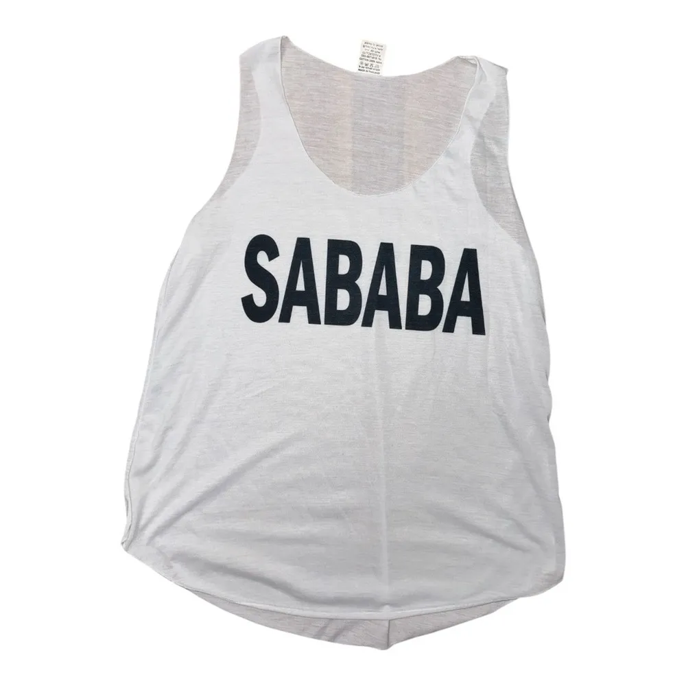 Saba White Tank Top Size L - Image 2