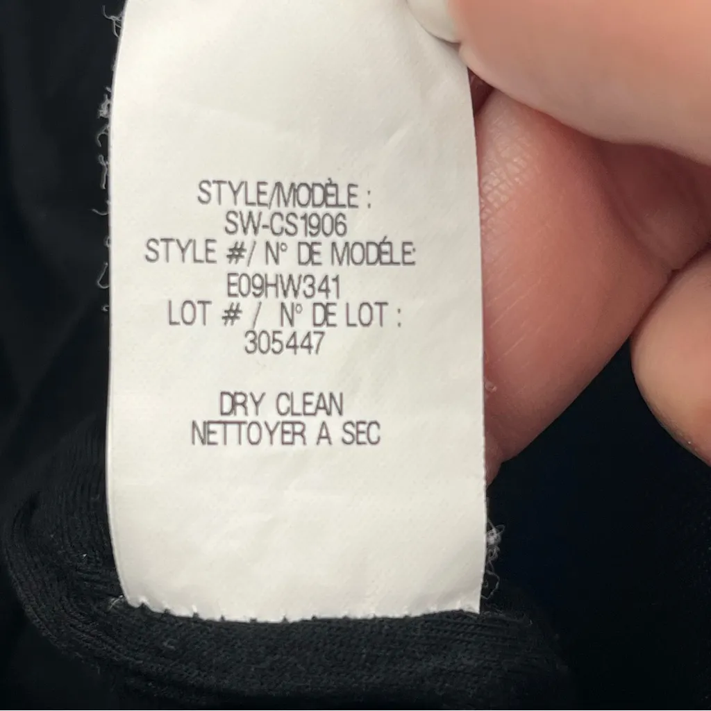 Helmut Lang  Black Ribbed Pencil Skirt Lined Womens Size Medium Pull-On Stretch‎ - Image 4