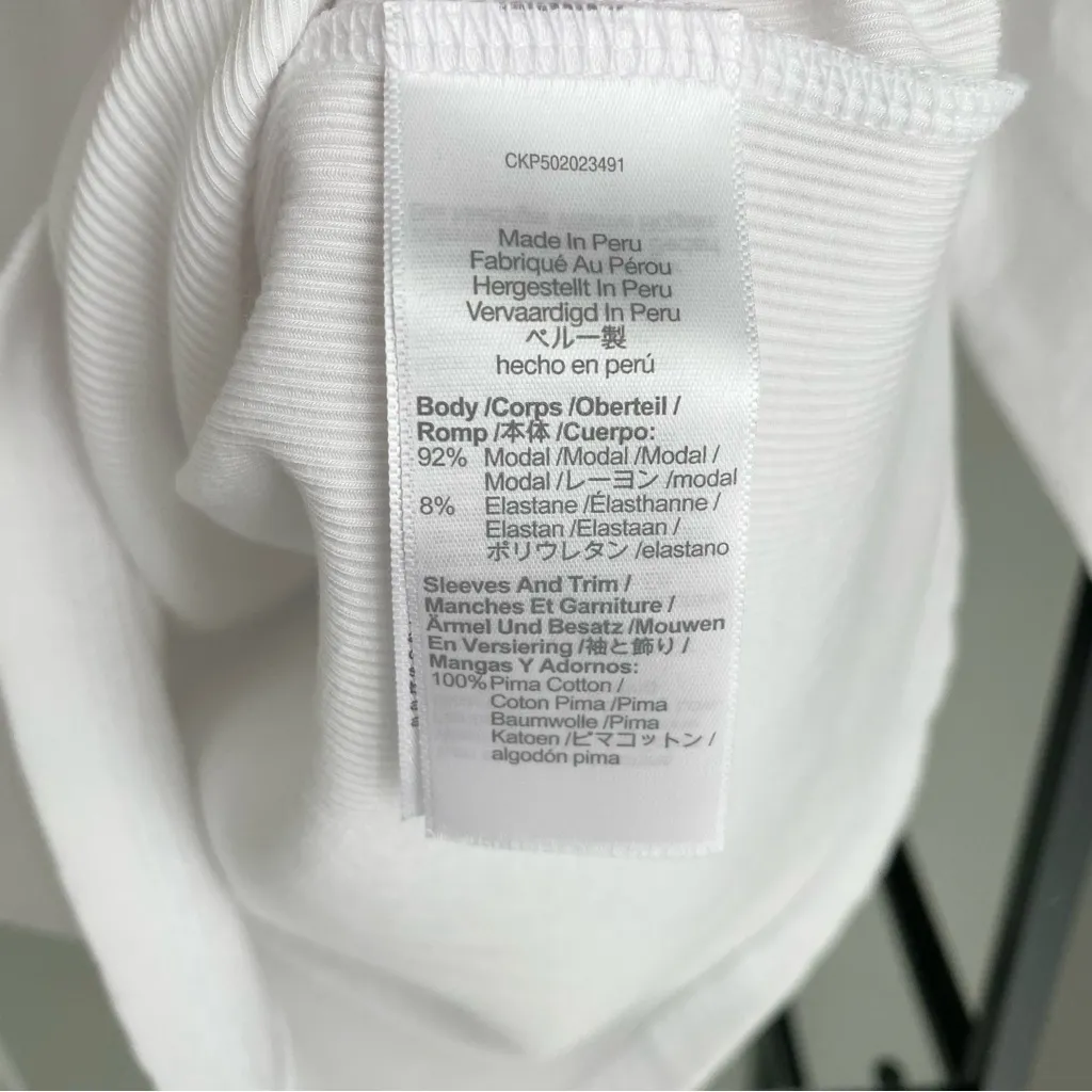 Madewell Puff Sleeve Henley Ribbed Top - Image 4