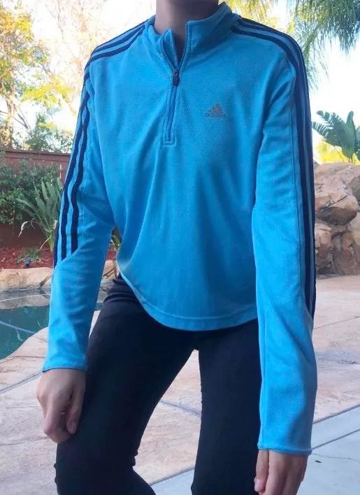 Adidas 💙 Quarter Zip Athletic Pullover 💙 - Image 2