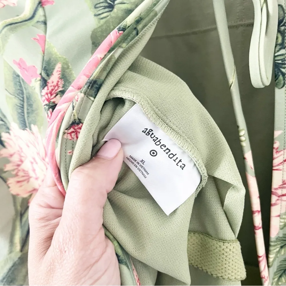 Agua Bendita x Target Peony Print Long Sleeve One Piece Swimsuit - Image 7