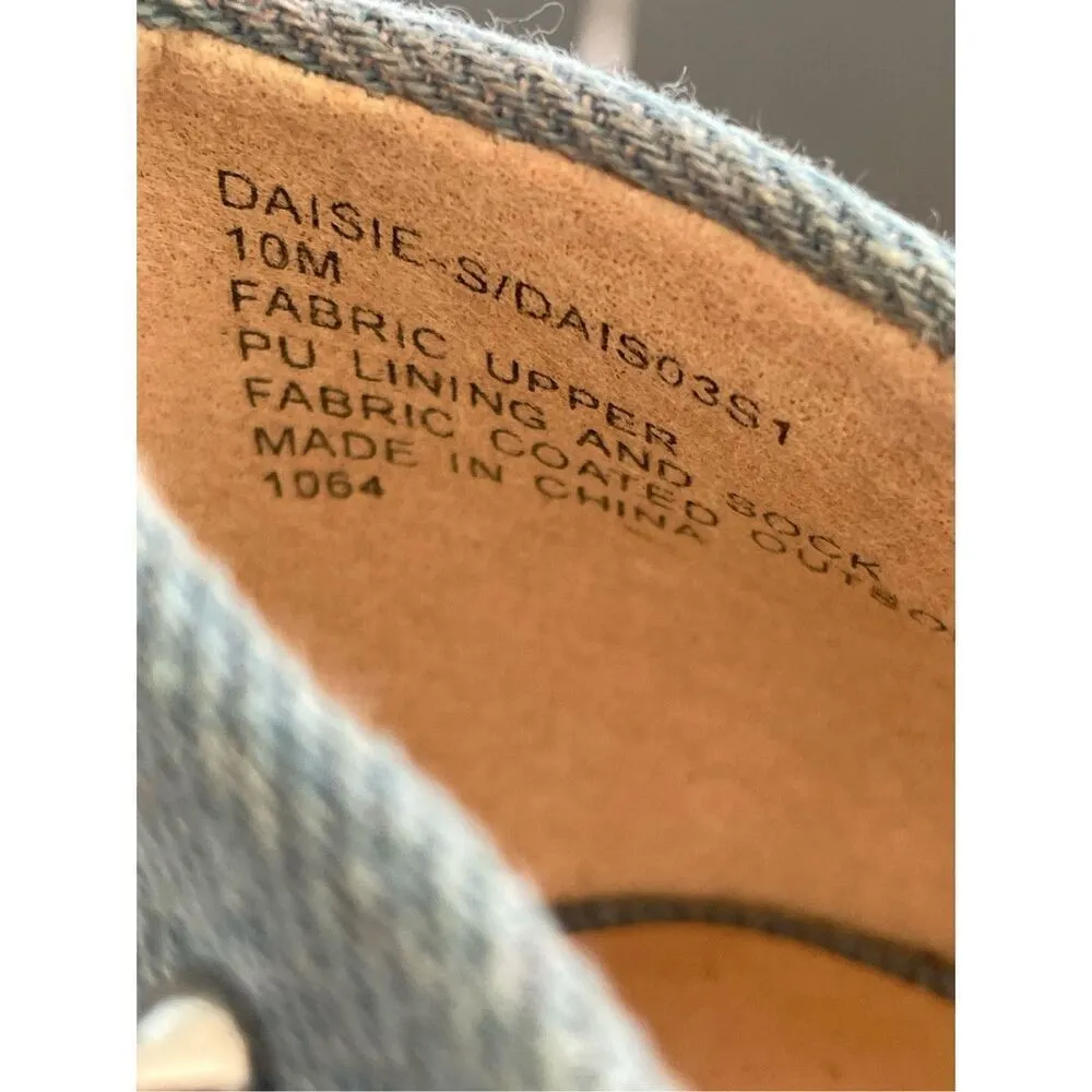 NWOB Steve Madden Daisie Denim Spike Studded Pump Heels 10 M - Image 10