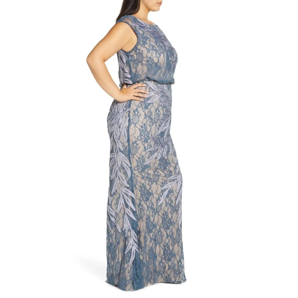JS Collections Soutache Lace Blouson Gown - Image 10
