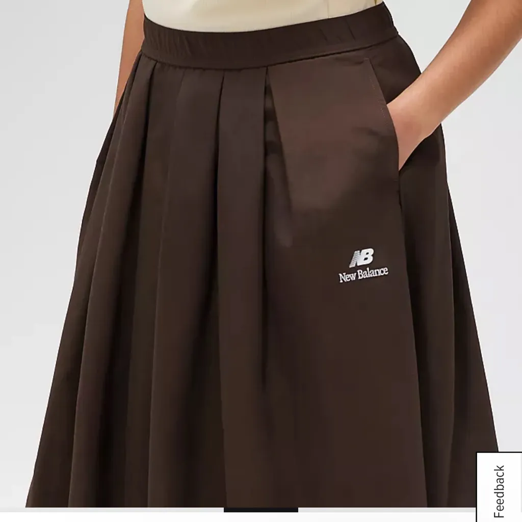 New Balance Made In USA Collection Pleated Midi Skirt in Rich Earth Size XS - Image 6