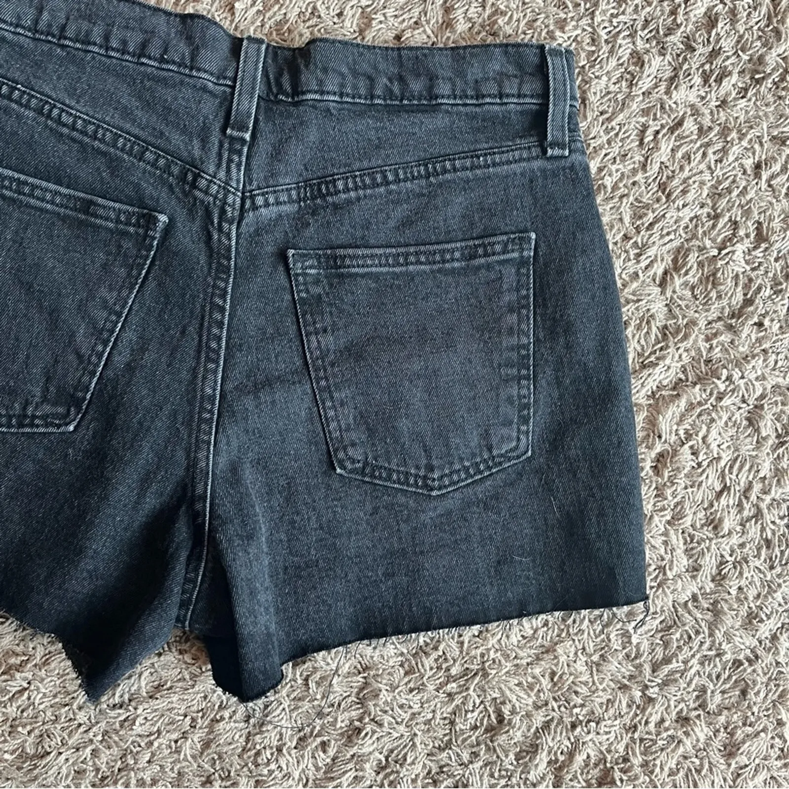 Universal Thread Black Highest Rise Shortie Short Jean Shorts Size 10 - Image 10