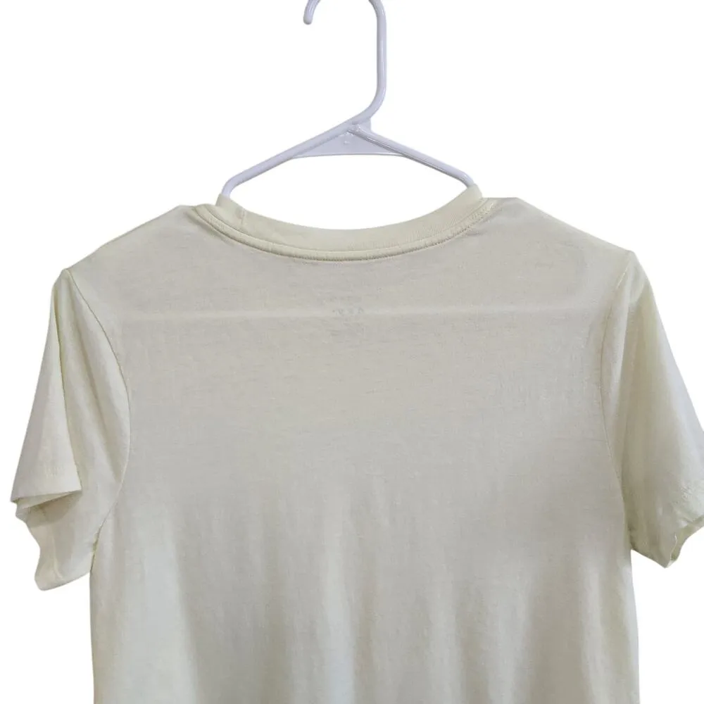 A New Day Short Sleeve T-Shirt Crew Neck Soft Fabric Pale Yellow Size Medium NWT - Image 7