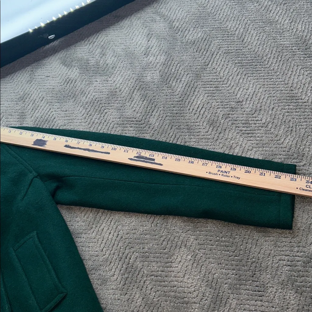 VTG Fidelity Green Wool Peacoat Women XS Military Double Breasted Made USA - Image 15