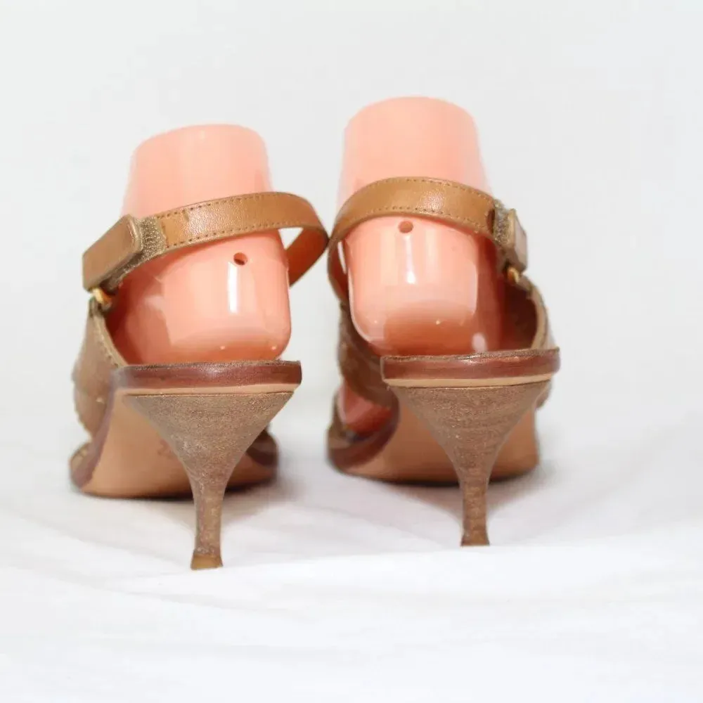 TORY BURCH ladies heels size 9M - Image 4