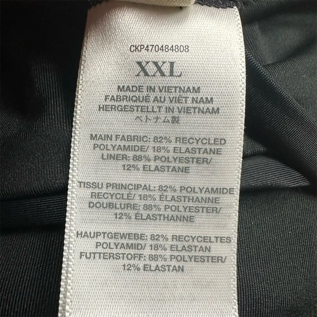 NWT Madewell Women's Black One-Shoulder Bikini Top Size XXL Swim - Image 6