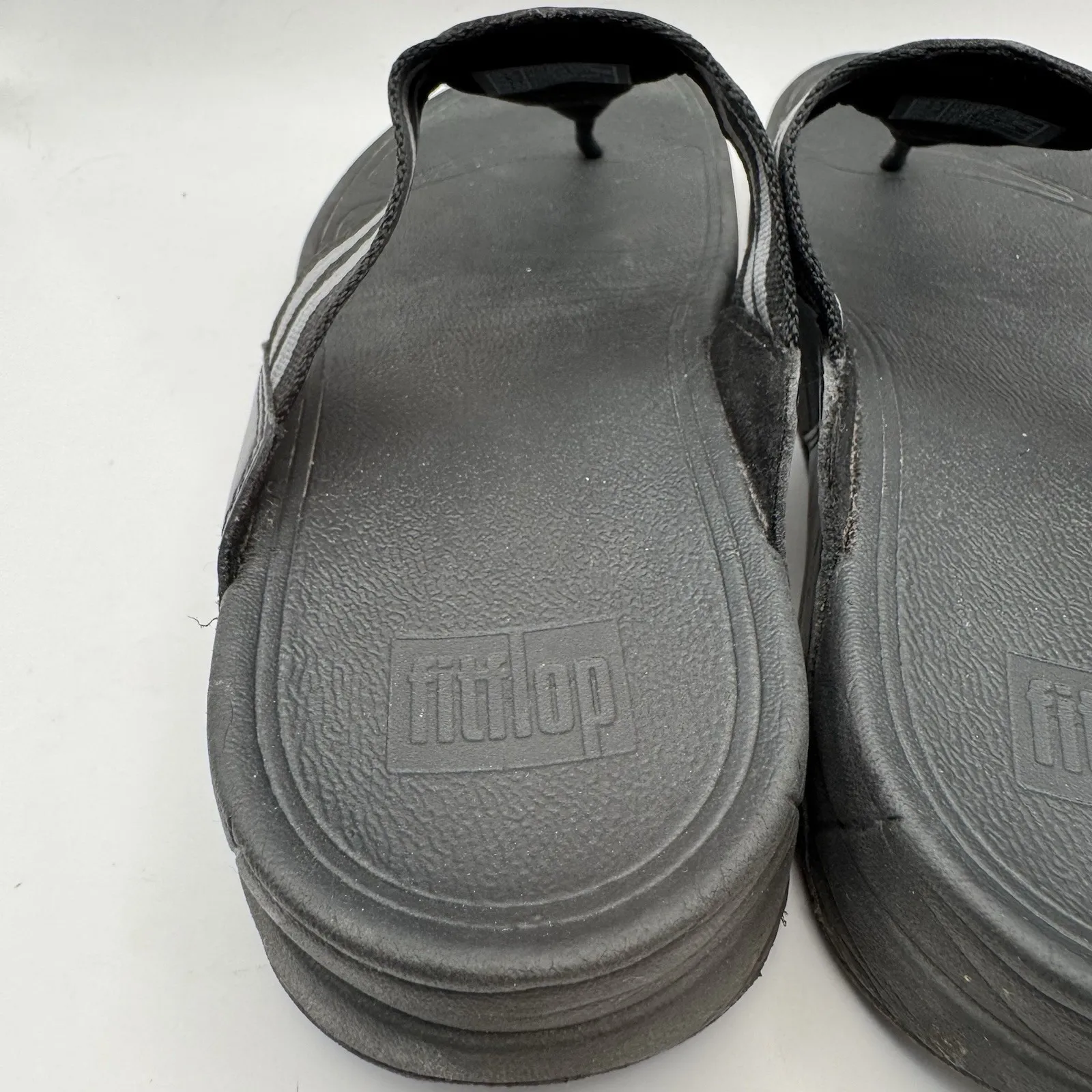 FitFlop Thong Sandals Womens Size 10 Black Shoes Comfort Flip Flops Casual Beach - Image 5