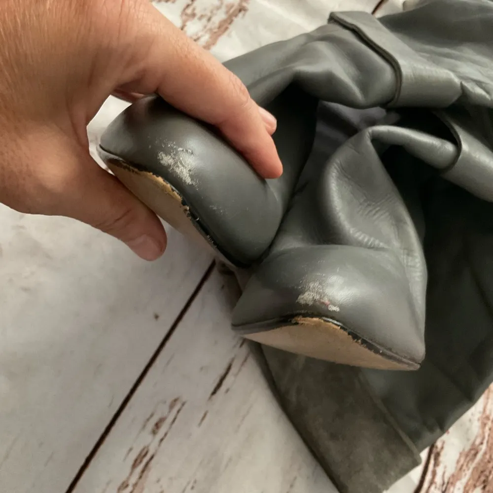 VINTAGE ECLISSE ITALIAN LEATHER BOOTS Size 8 - Image 12