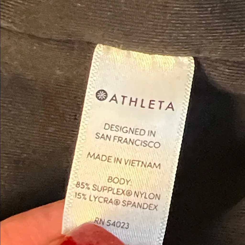 Athleta Blue Crush Velvet Leggings Size Medium - Image 5