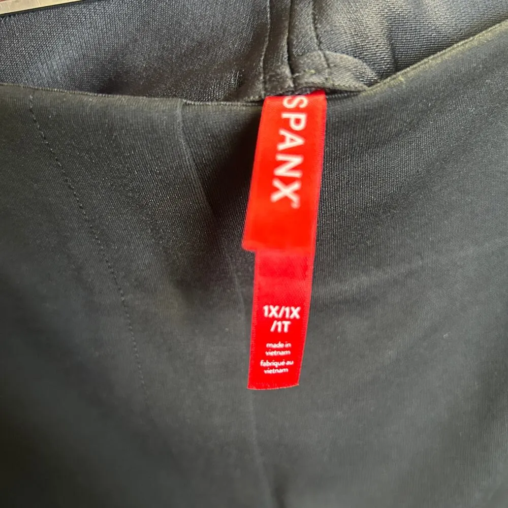 NEW Spanx The Perfect A-Line Shorts Black 1XL Flat Front Slimming Firming $118 - Image 6