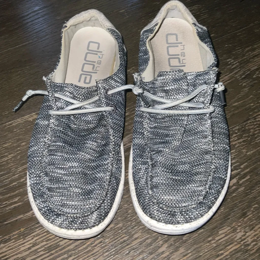 Hey Dude Women’s Wendy Box Dark Gray Slip On Shoes Size 9 - Image 3