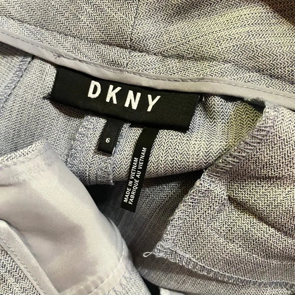 DKNY Gray Flat Front Cropped Ankle Chino Dress Pants Women's Size 6 - Image 7