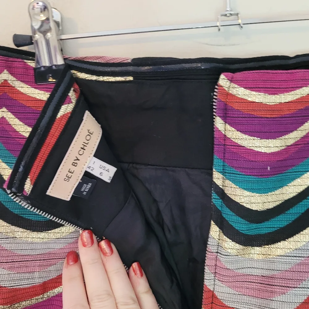 See By Chloe See by Choe Multi Metallic Mini Dress - Image 7