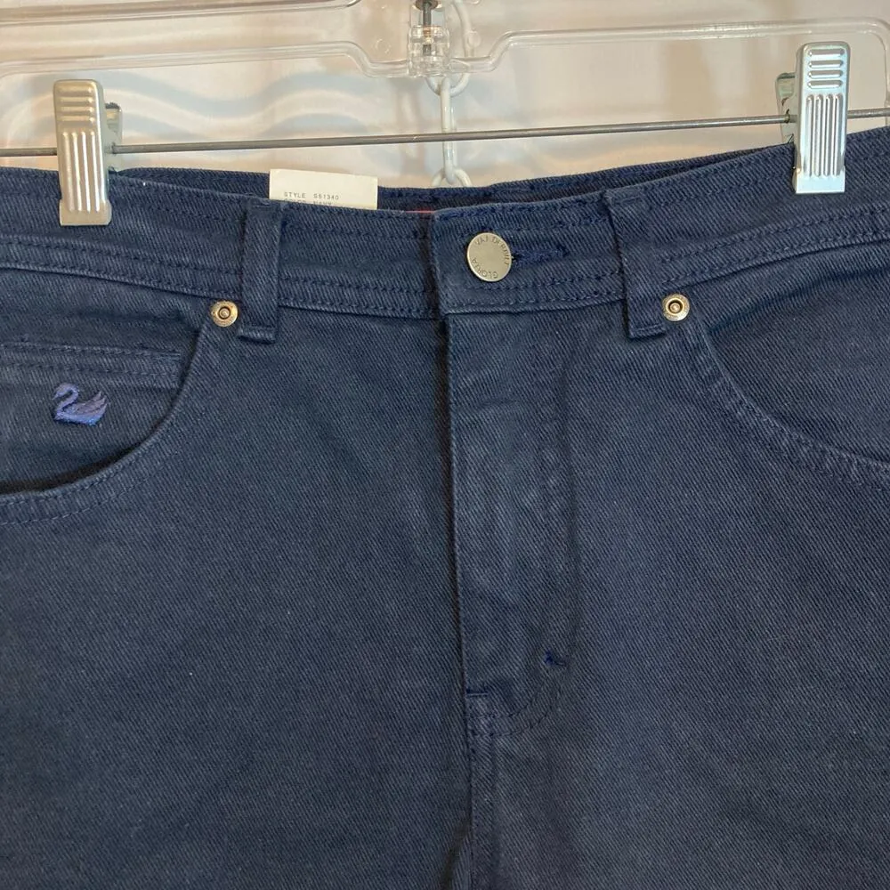 NWT Gloria Vanderbilt Classic Fit Tapered Leg Stretch Short Navy Denim Jeans - Image 3