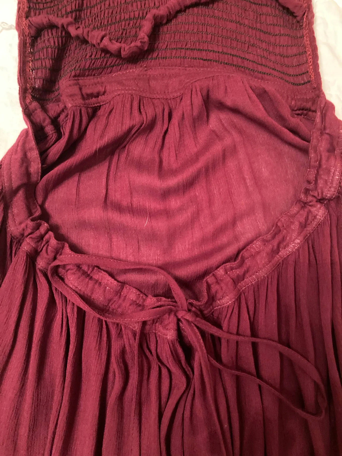 Burgundy Maxi Dress Red - Image 8
