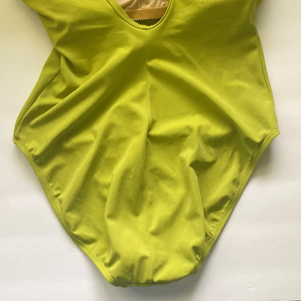 Y2K vintage Newport News bejeweled v-neck one piece swimsuit, size 12 tall - Image 13