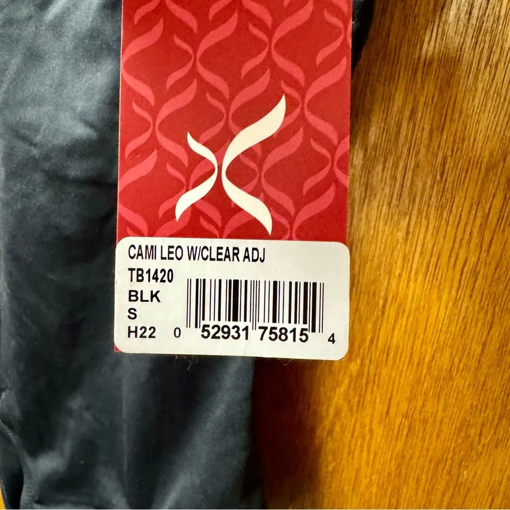 NEW Capezio Women's Camisole Leotard With Adjustable Straps Black Small NWT - Image 6