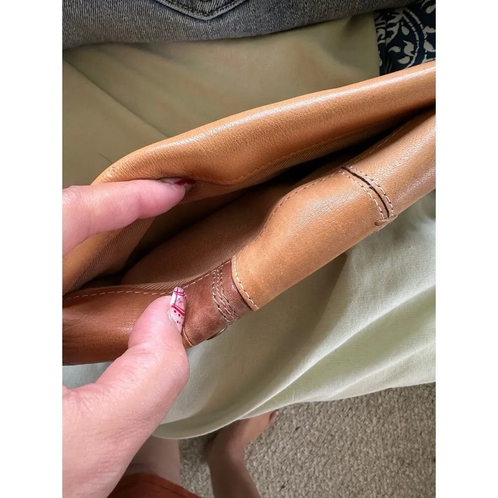 Fossil Mix Media Stud Embellished Leather Suede Patchwork Dual Bi-Fold Wallet - Image 6