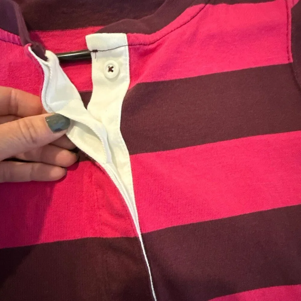 Patagonia NWT striped sender pink rugby dress size xs - Image 10