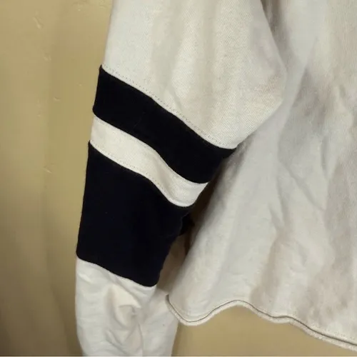 Splits59 Womens Tiger French Terry Rugby Sweater‎ Size XS Cropped White Black - Image 4