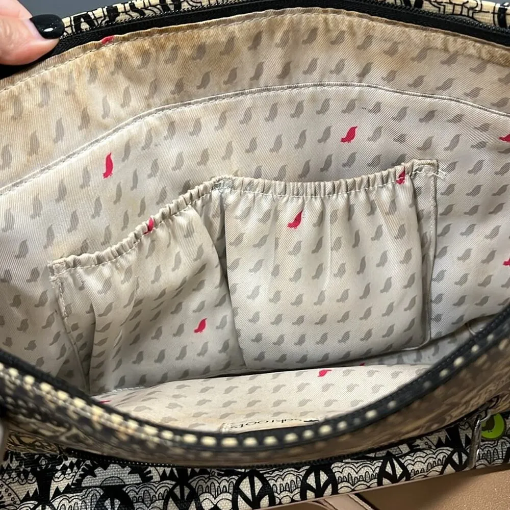 The Sak shoulder tote bag purse elephants imperfections shown in pics - Image 11