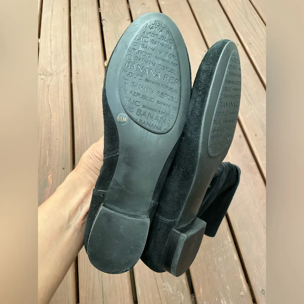 Suede leather pull on boots 🖤🖤 - Image 6