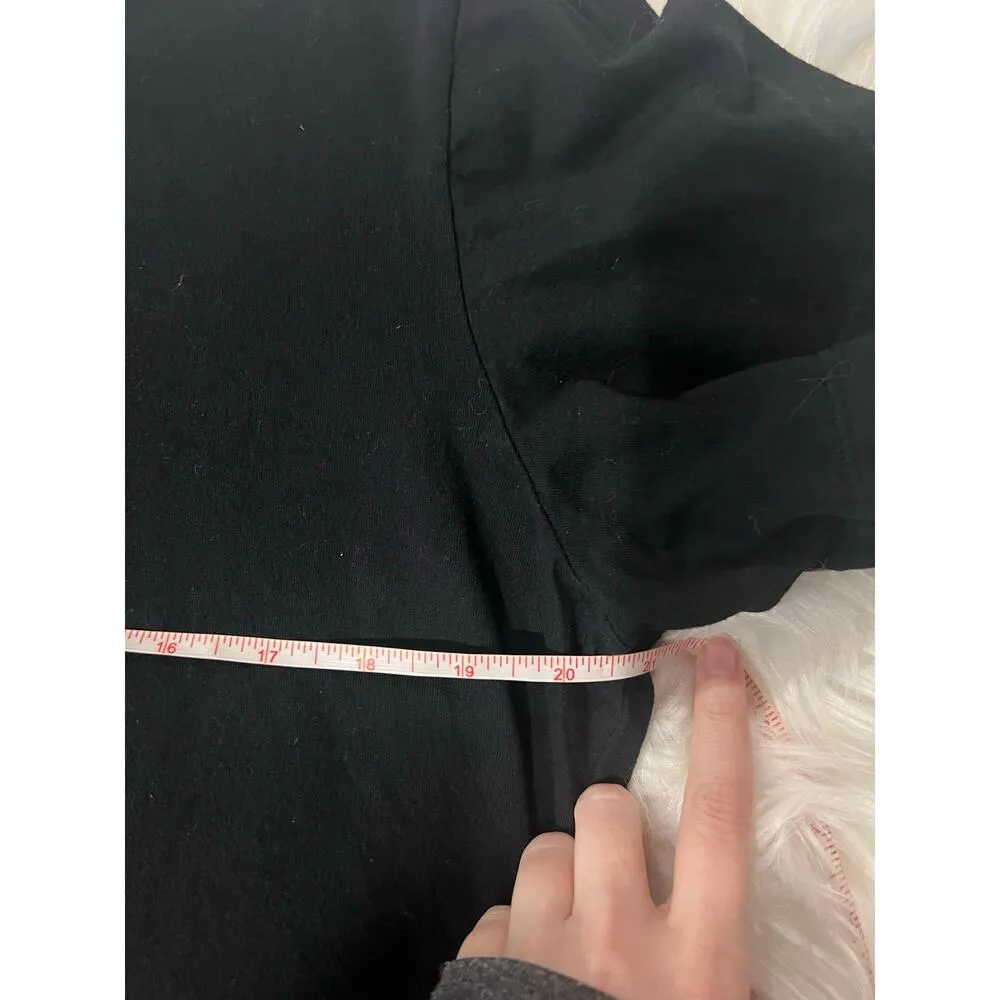 Flax Classic Short Sleeve T-Shirt Black 100% Cotton Lounge Crewneck Women's XL - Image 5