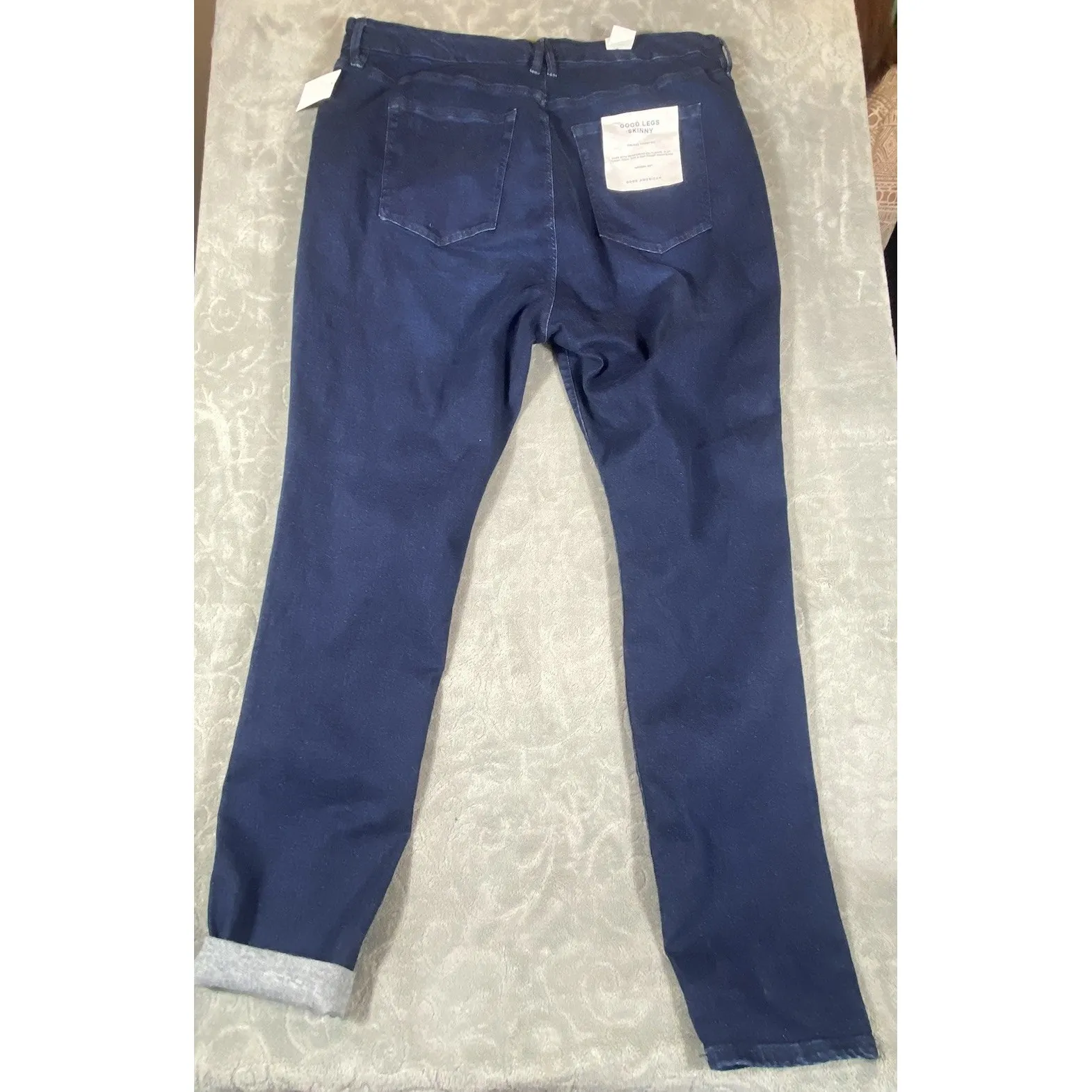 Good American Good Legs‎ Skinny Jeans 22 Plus Dark Blue Mid Rise Slimming New - Image 2