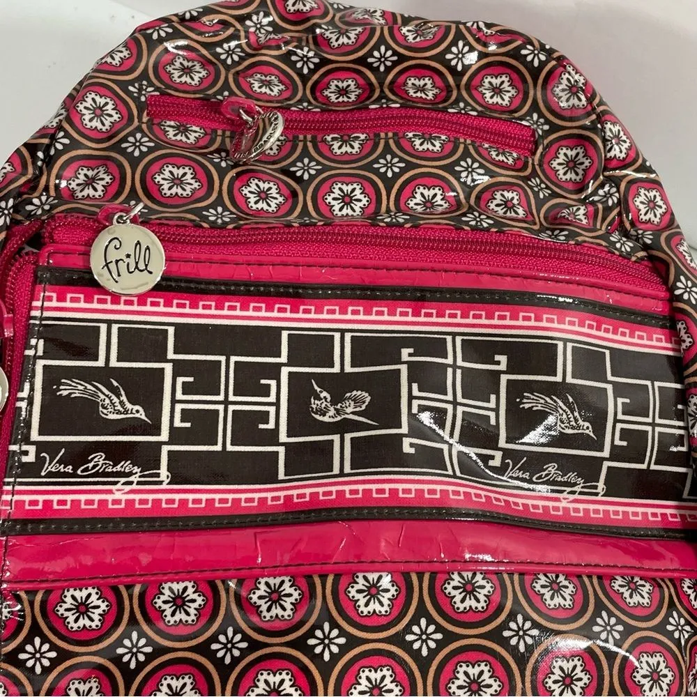 Vera Bradley Frill‎ Floral Vinyl Full Size Backpack - Image 5
