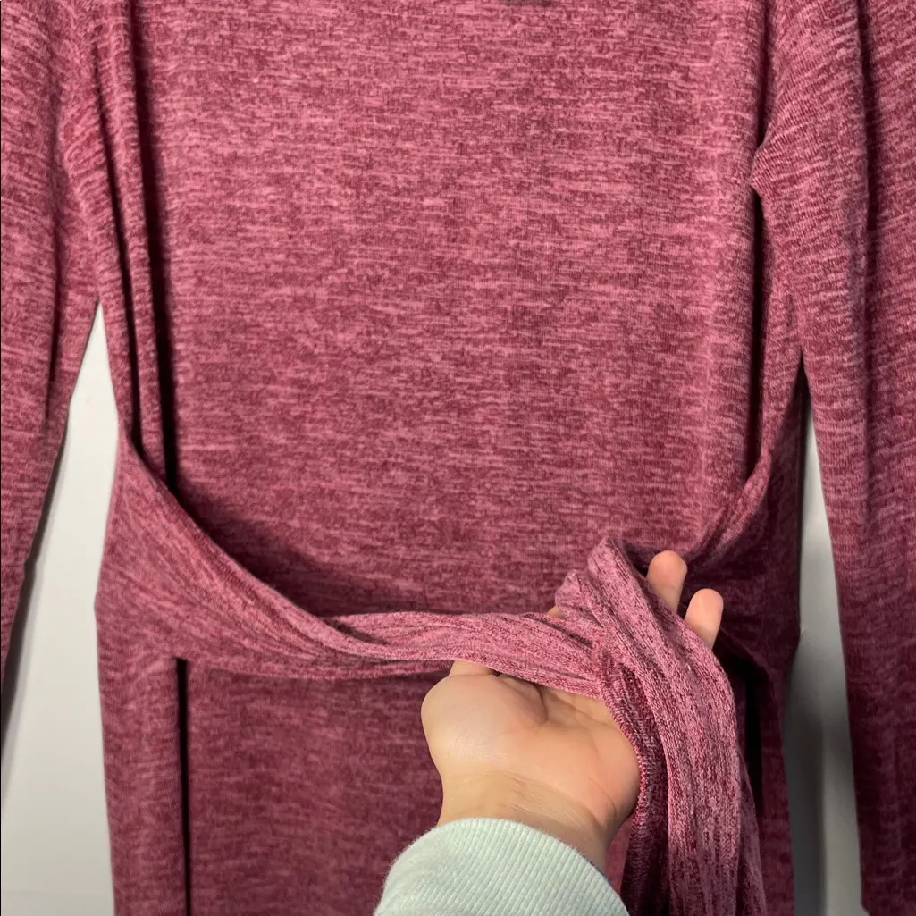 Sunday in Brooklyn Maroon Long Sleeve Dress - Image 8