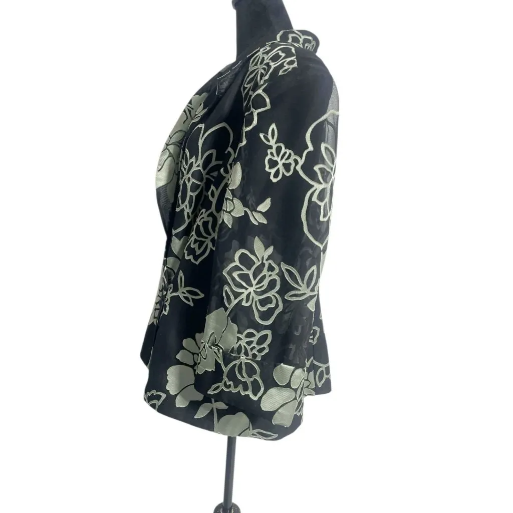 Alex Evenings Size 3X  Top Blouse Cocktail Wedding Guest Floral - Image 5