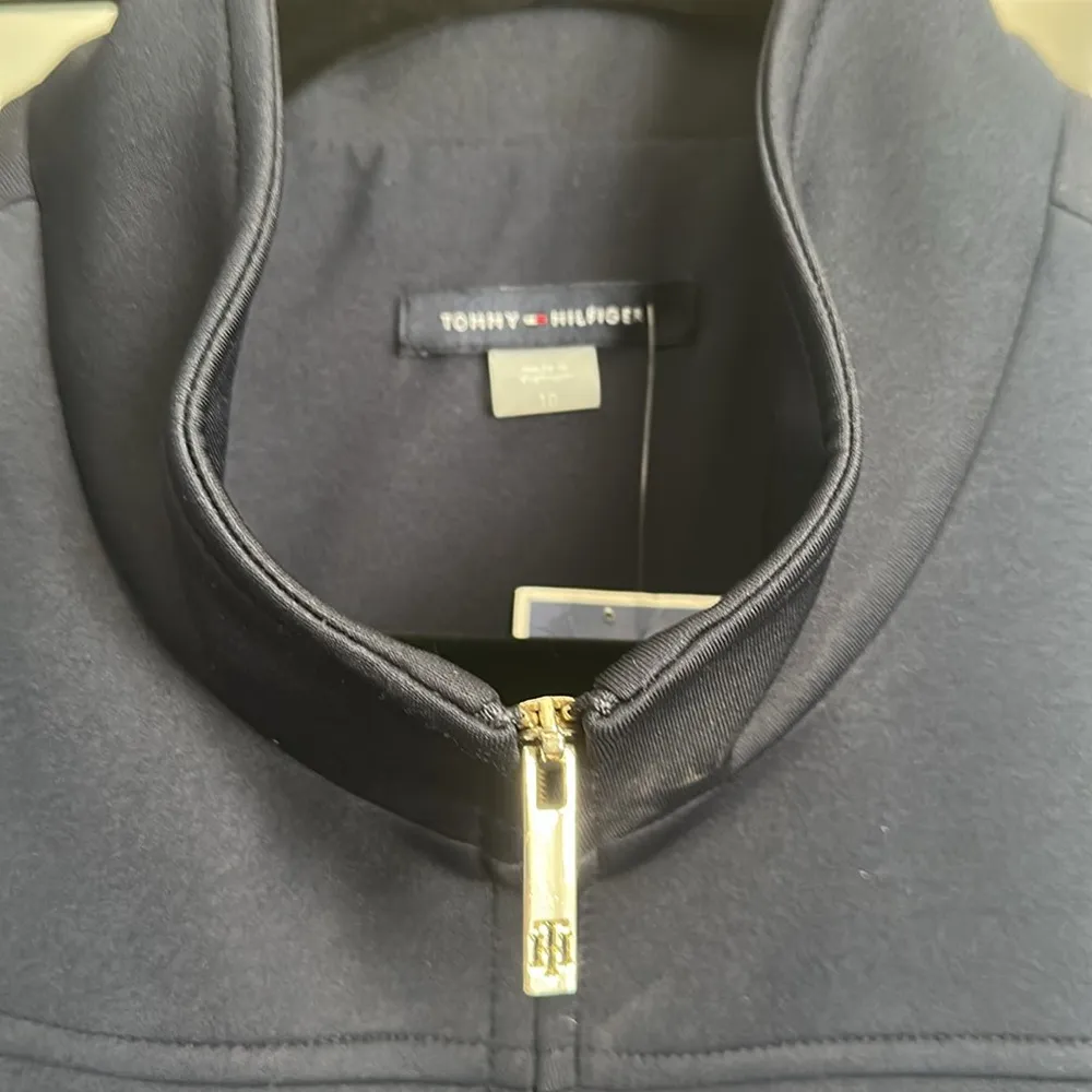 Tommy Hilfiger Women's Classic Scuba Zip Up Dress NWT SZ 10 - Image 2