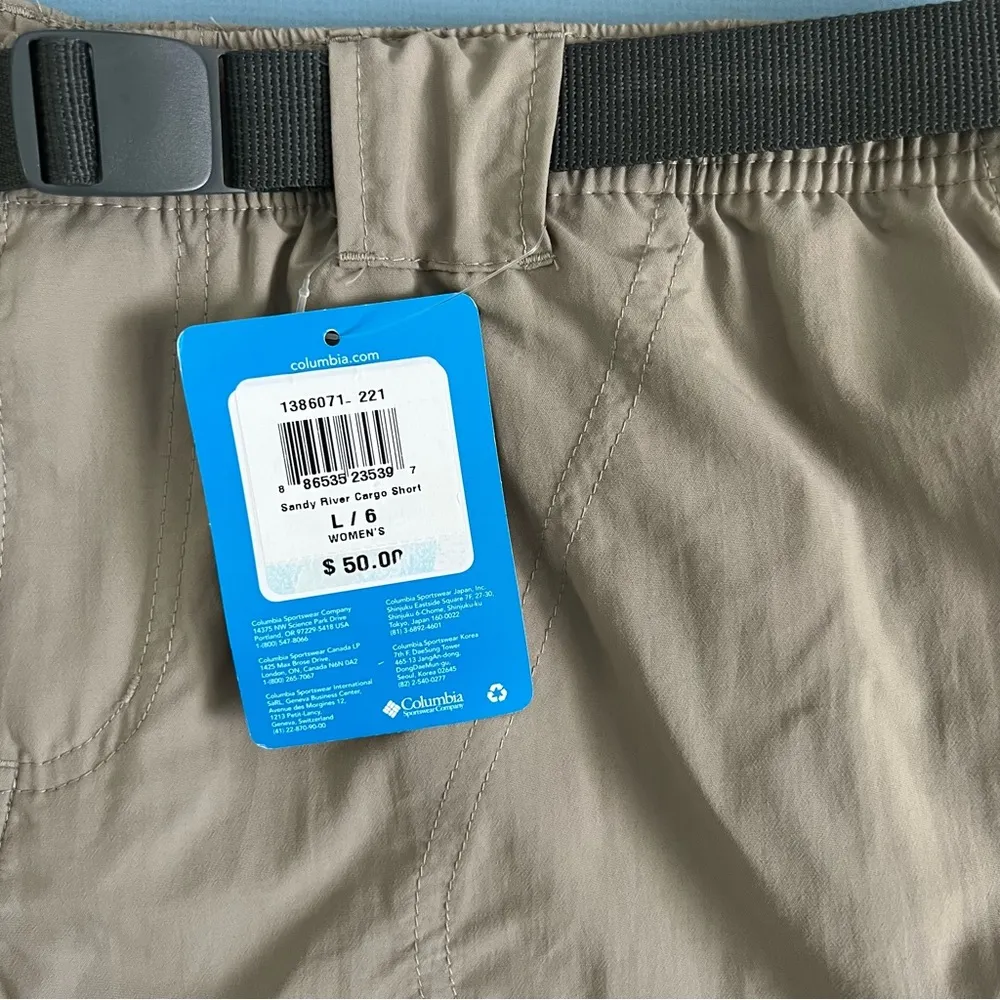 Columbia NWT  Sandy River Cargo Khaki Tusk Shorts - Image 11