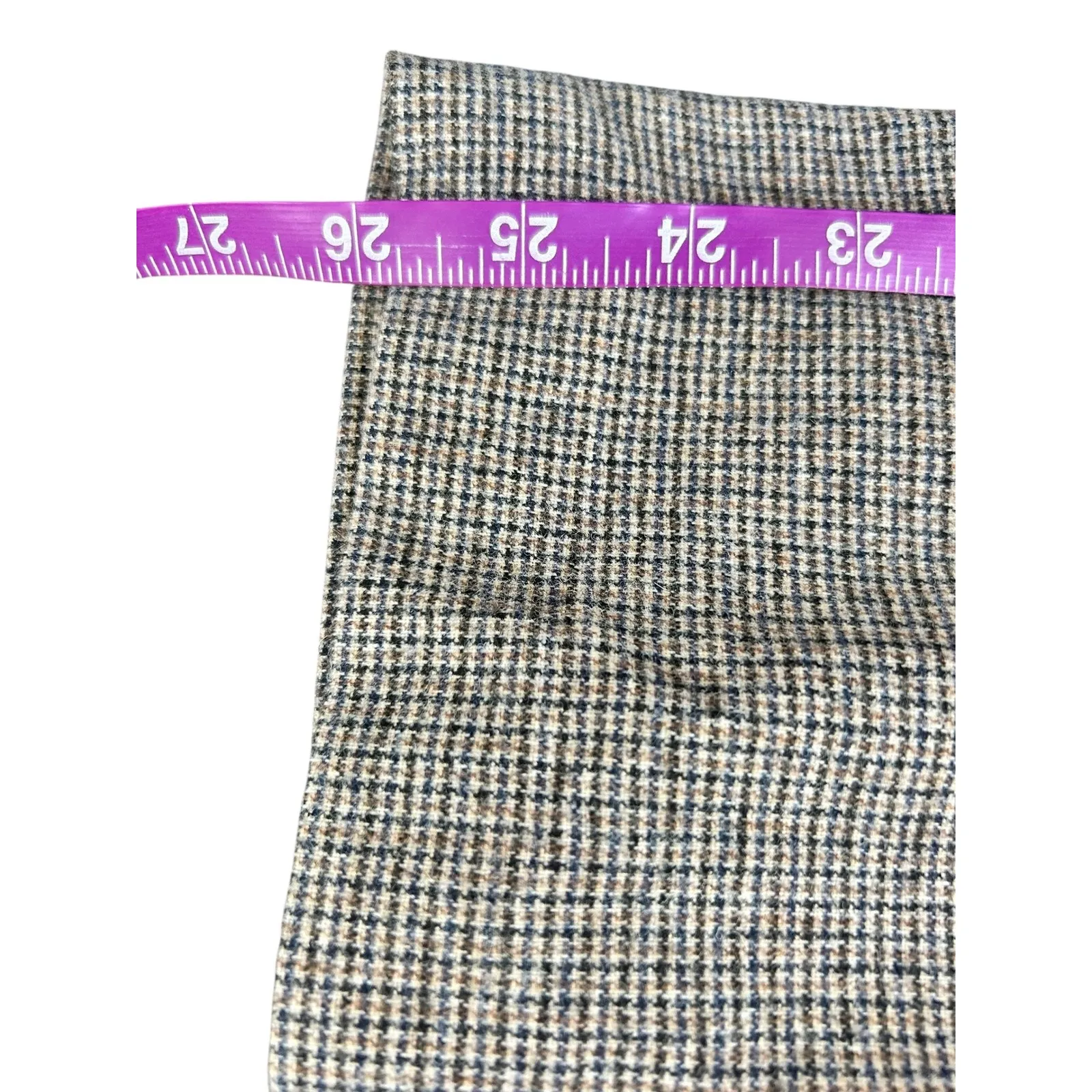 ba&sh Houndstooth Check Wool Blend Tailored Trousers Pants Size Small - Image 4