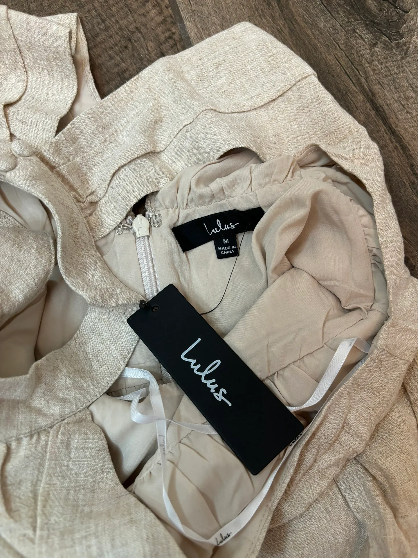 Lulus Beige Halter Mini Dress - Image 14