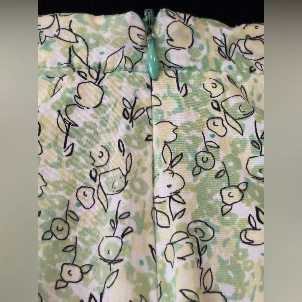 Lime Green & White Floral A - Image 8