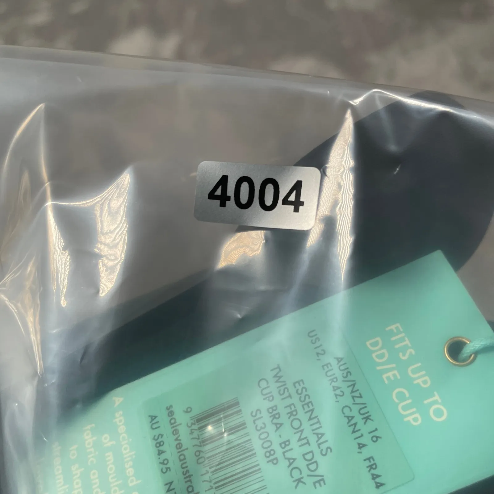 Sea Level Bikini Top Women 12 DD Essentials Twist Front Underwire Adjustable New Black - Image 9