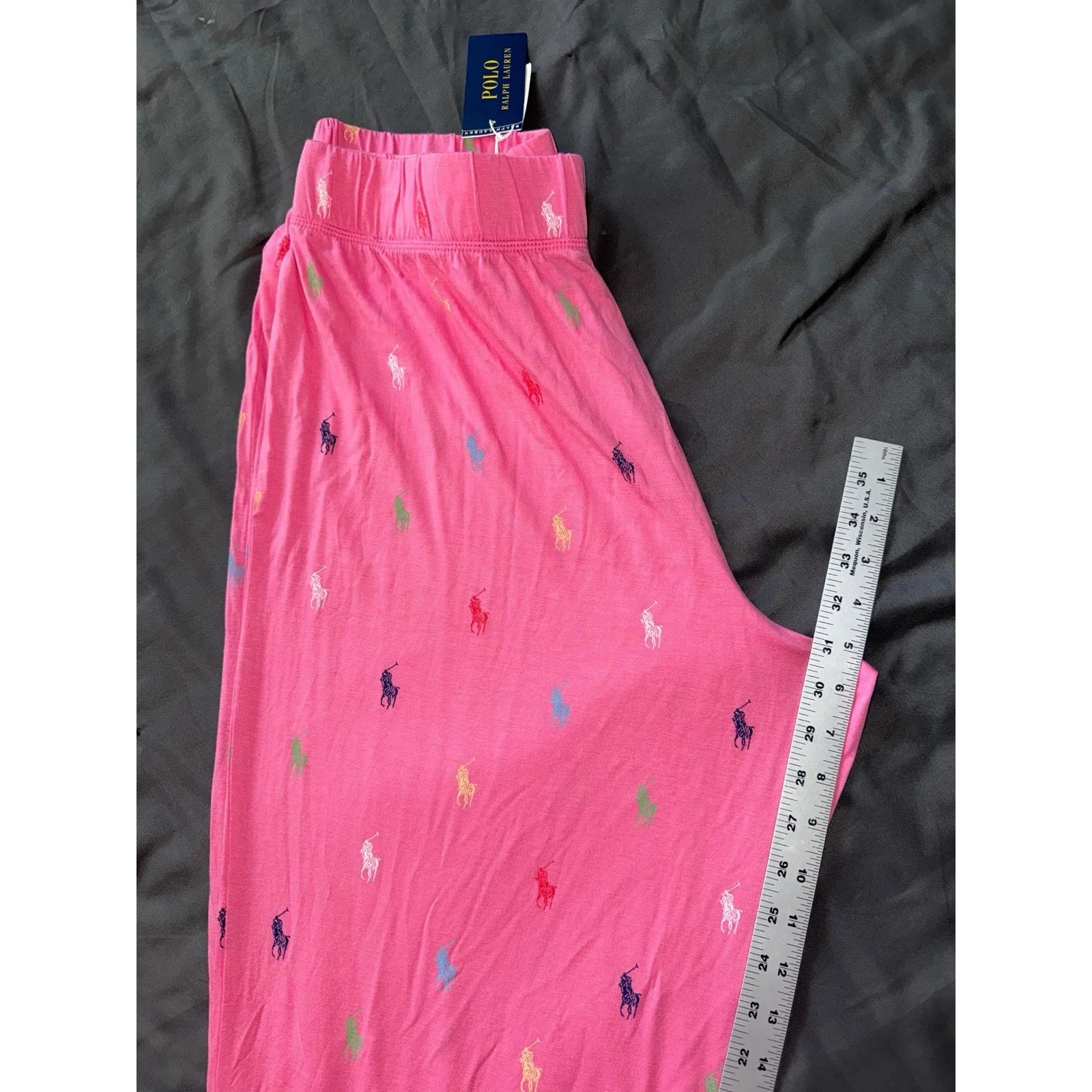 Polo Ralph Lauren Women's Pink All Over Print Lounge Sleep Pants Size XL NWT - Image 8