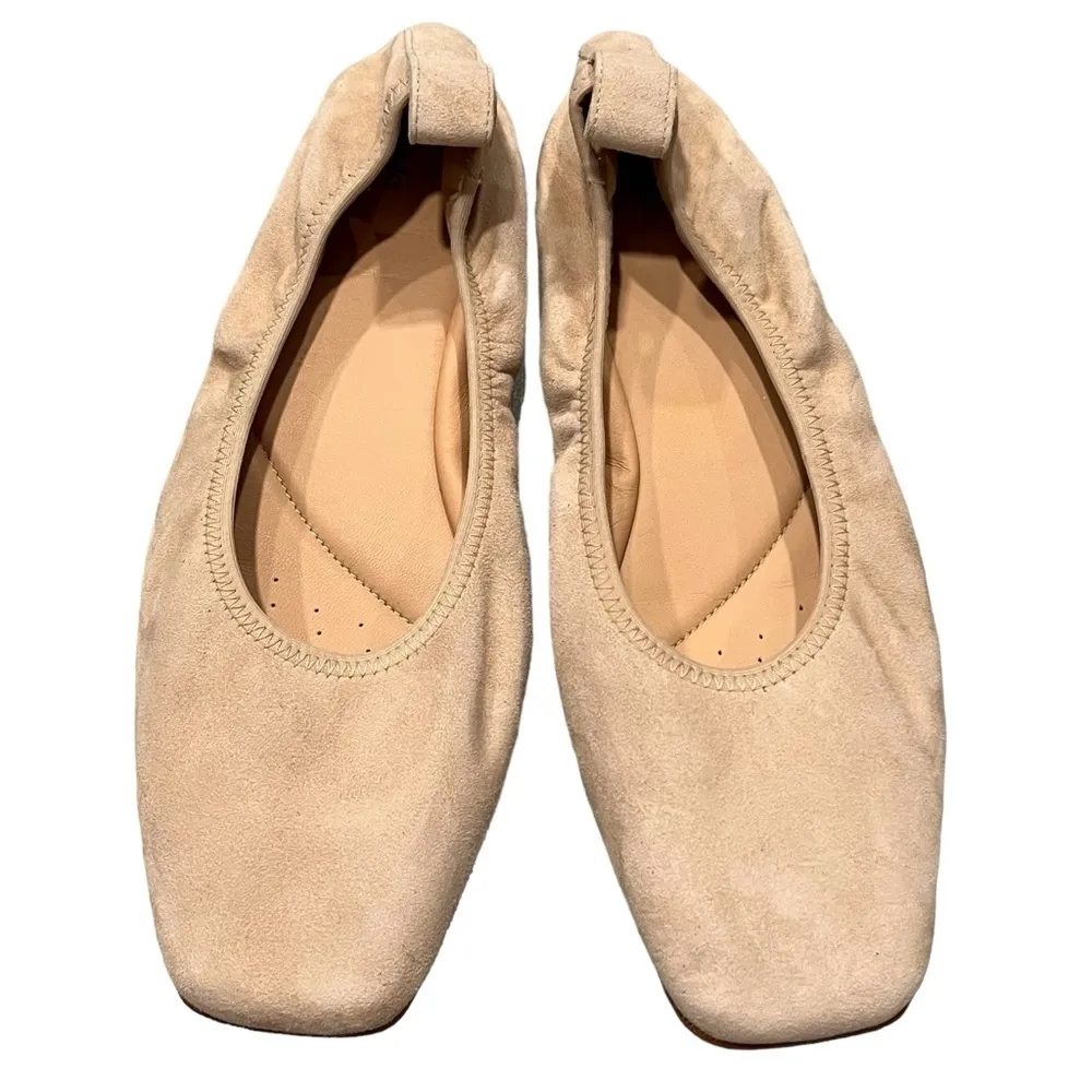 NEW Clark’s Pure Ballet Taupe Leather Flats - Image 4