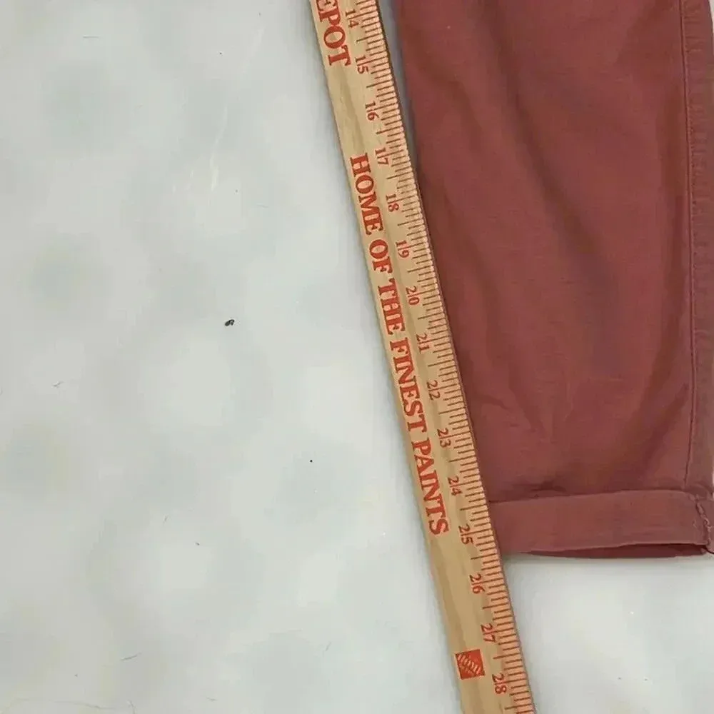 Hollister High-Rise Pleated Belted Mom Jeans 👄 Size 3 Salmon Pink - Image 3