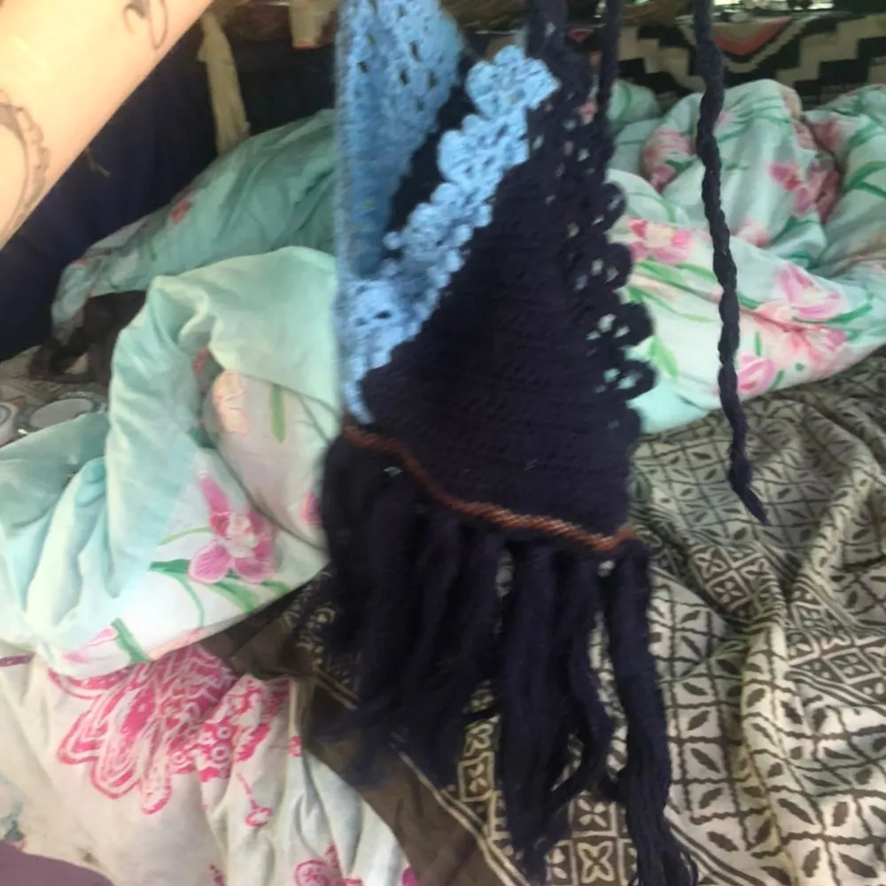 Handmade Crochet Top Blue Size M - Image 6