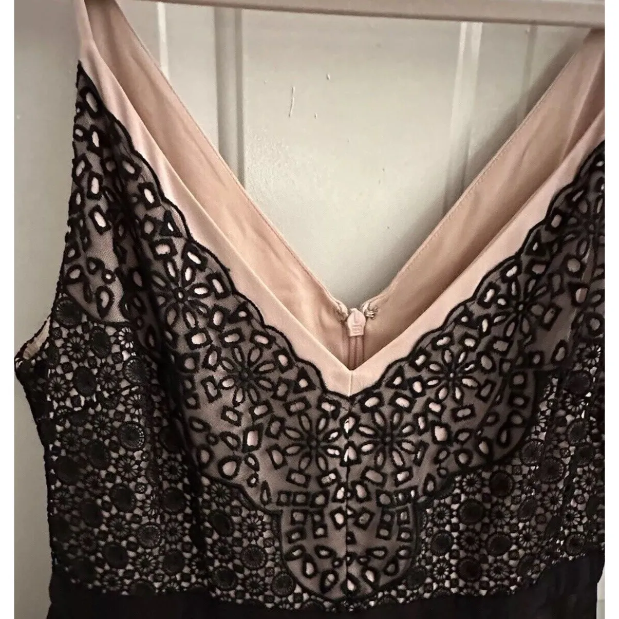 BCBG‎ MAXAZRIA Womens Whimsigoth Vamp Y2K Babydoll Dress Large Formal Prom Tulle - Image 4