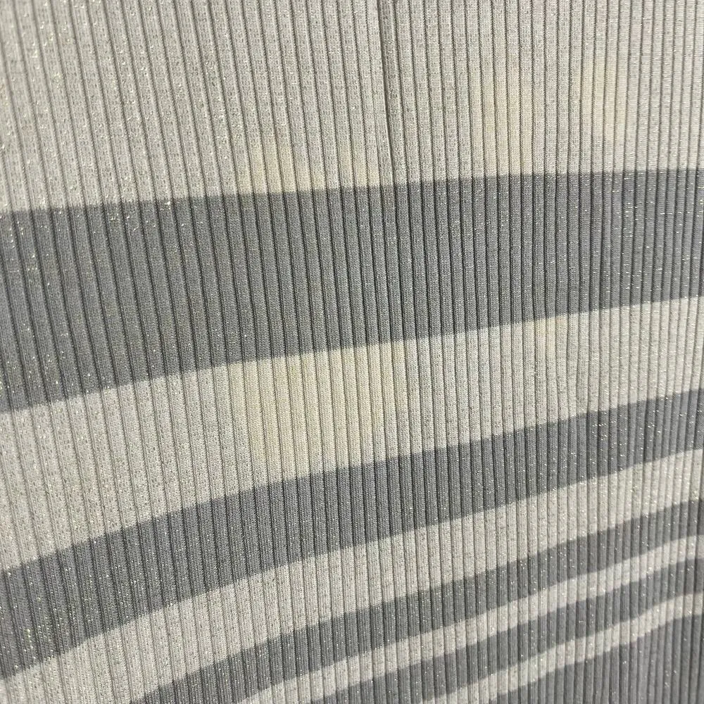 Splendid Coco Metallic Striped Ribbed Knit Side Slit Maxi Skirt Size Small - Image 13