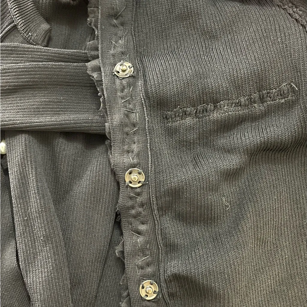 AUTHENTIC Balmain Black Embellished Cardigan with Pearls - Image 10