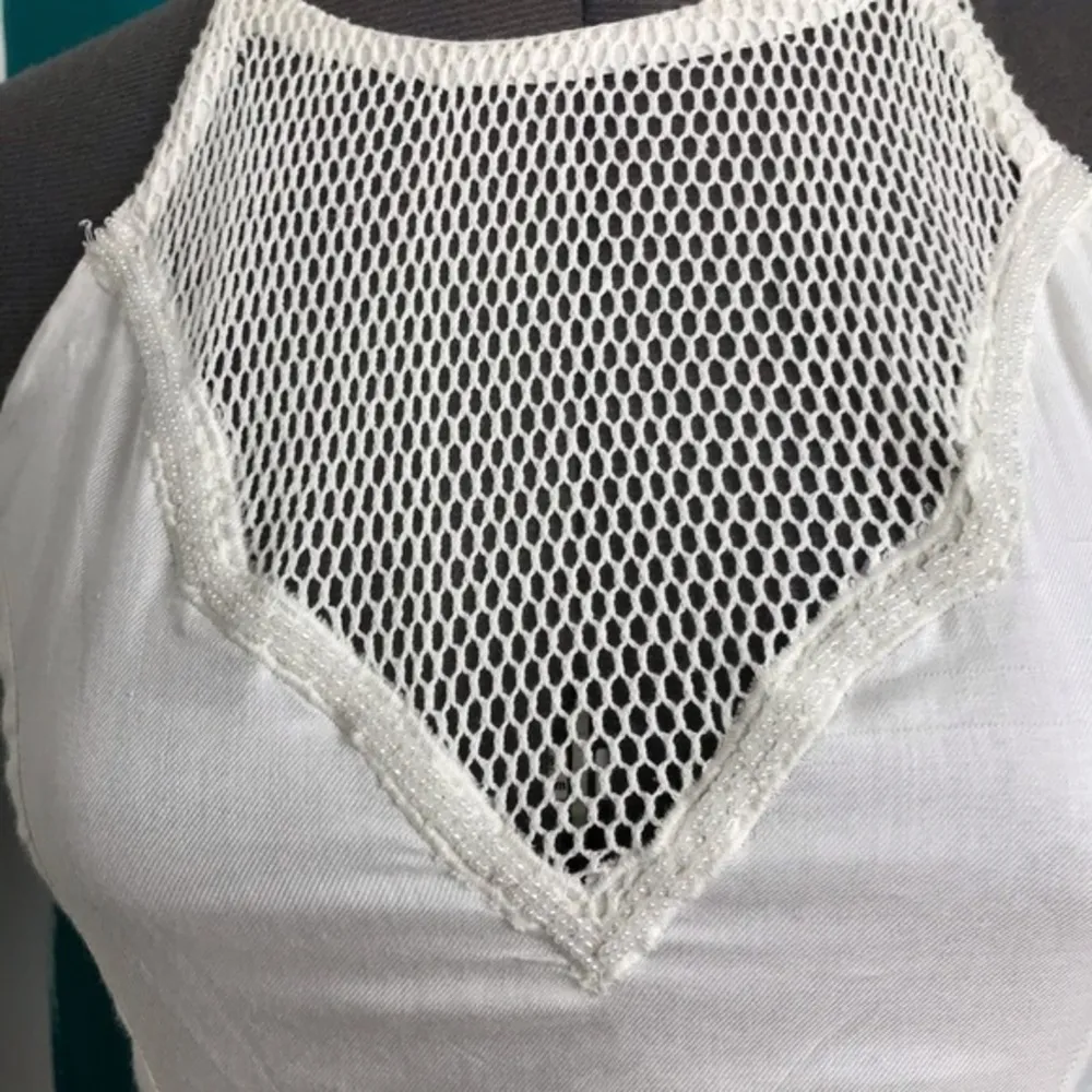 Lovers + Friends  white mesh beaded dress - Image 13