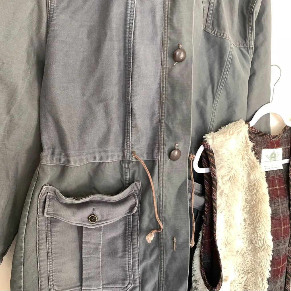 workwear oversized parka Gray Size M - Image 3