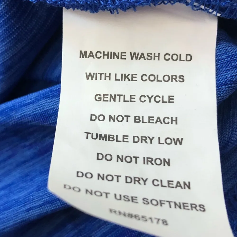 🆕 space dye royal blue v neck short sleeve… - Image 7